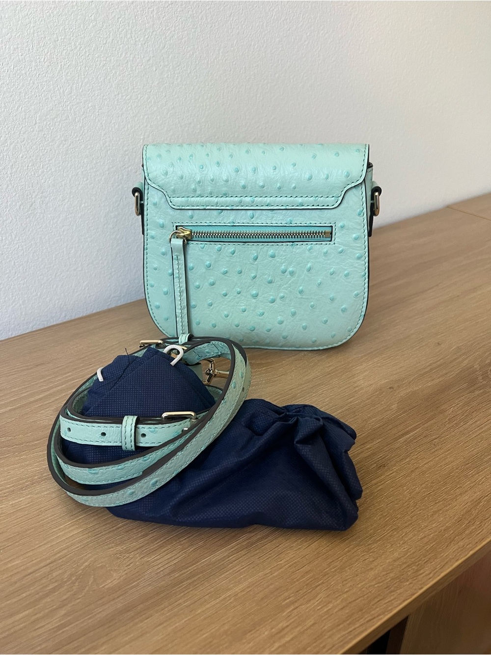 Dooney & Bourke Ostrich Embossed Crossbody - Picture 4 of 4